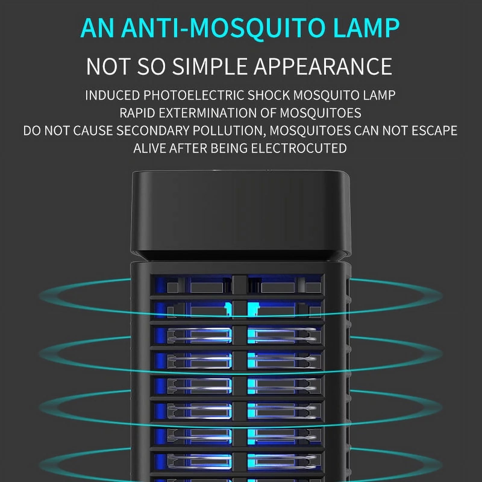 Bug Zapper, 4000V High Powered Electric Mosquito Zapper, Fly Trap for Indoor and Outdoor, Waterproof Mosquito Killer with 15W Mosquito Light Bulb for Home, Bedroom, Kitchen, Office, Backyard